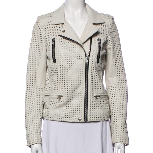 IRO Perforated Leather Jacket - Picture 1 of 10